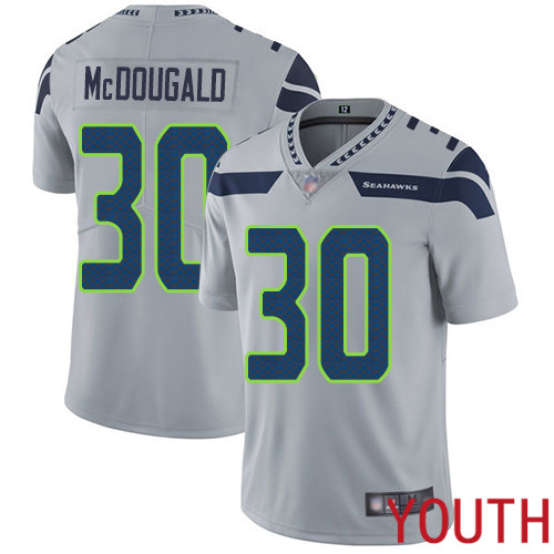 Seattle Seahawks Limited Grey Youth Bradley McDougald Alternate Jersey NFL Football #30 Vapor Untouchable